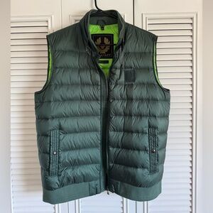 Men’s Belstaff Dark Green Puffer Vest - Size US 40